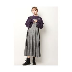 Gray Plaid Maxi Dress